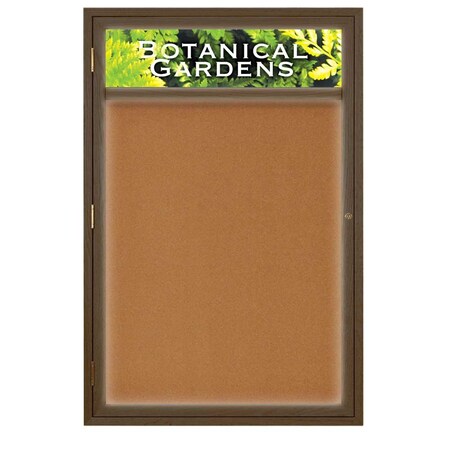 United Visual Products Open Faced Traditional Rounded Corkboard UV640ARC-WHITE-SURF